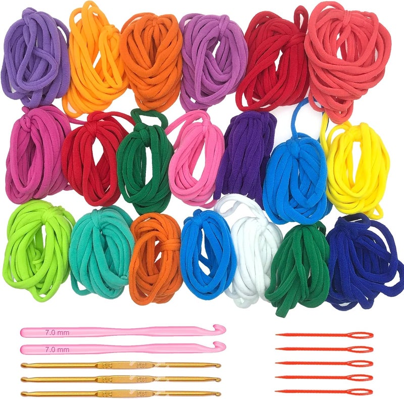 Allazone 394PCS Loom Potholder Loops Weaving Craft Loom Kit, 12 Colors Potholder Loops with Crochet Hook for DIY Crafts Supplies - Image 1